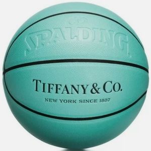 NEW TIFFANY &CO. SIZE 27.5 INC SPALDING BASKETBALL w/FINE SILVER NBA SIZE 9 RING